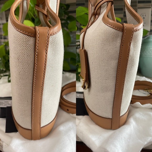 Prada Logo Print Mini Bucket Bag - Picture 5 of 15